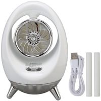Настільний вентилятор зі зволожувачем Spray Cold Air Fan ZY-602 акумуляторний кондиціонер Яйце з водяним охолодженням повітря і підсвічуванням AND 441-2