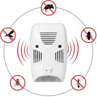 Електромагнітний відлякувач комах і гризунів Pest Repelling Aid Quad пристрій для знищення мишей тарганів комарів прилад в розетку