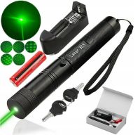 Потужна лазерна указка Green Laser Pointer YL - 303 1000mw, акумуляторний зелений лазер з ключем BL-303 діодний з насадкою ефектів для презентації
