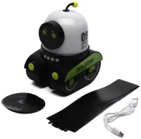 Акумуляторний проектор зоряного неба Droid WH-E03 світлодіодний RGB LED нічник, робот дроїд зі змінними слайдами і Bluetooth колонкою 1200mAh