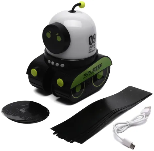 Акумуляторний проектор зоряного неба Droid WH-E03 світлодіодний RGB LED нічник, робот дроїд зі змінними слайдами і Bluetooth колонкою 1200mAh
