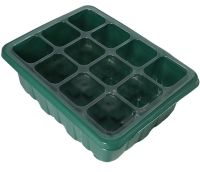 Міні теплиця піддон Starter Germination Kit для вирощування розсади на 12 комірок з регулюванням вологості, Парник для рослин насіння з підставкою
